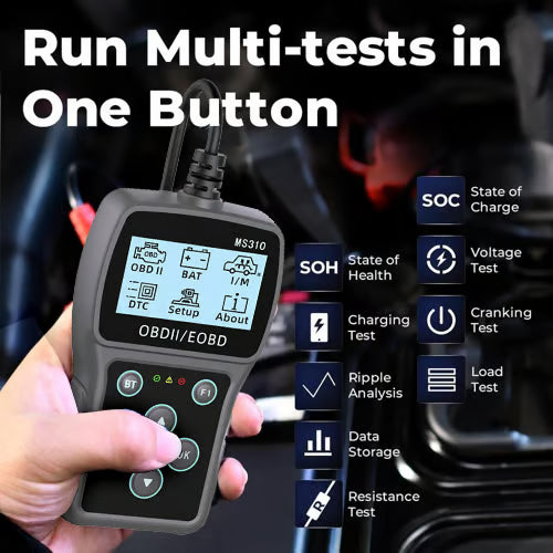 🎁2025 Hot Sale 50% OFF💥BT100 Car Battery Tester 12V Load Tester