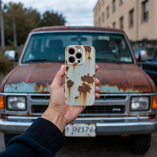 🔥2025 NEW ARRIVAL 🔩Vintage Rust Hard Case For iPhone——🔥Second Item at 40% Off