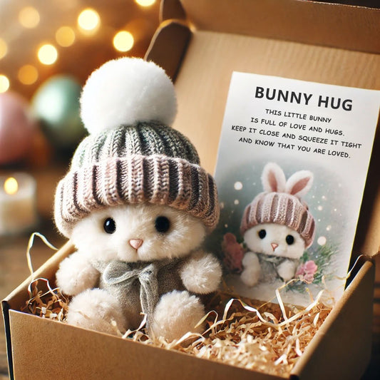 🔥LAST DAY PROMOTION - 50%OFF🎁 Handmade🐇Mini Bunny Hug Cute Easter Gift🎁