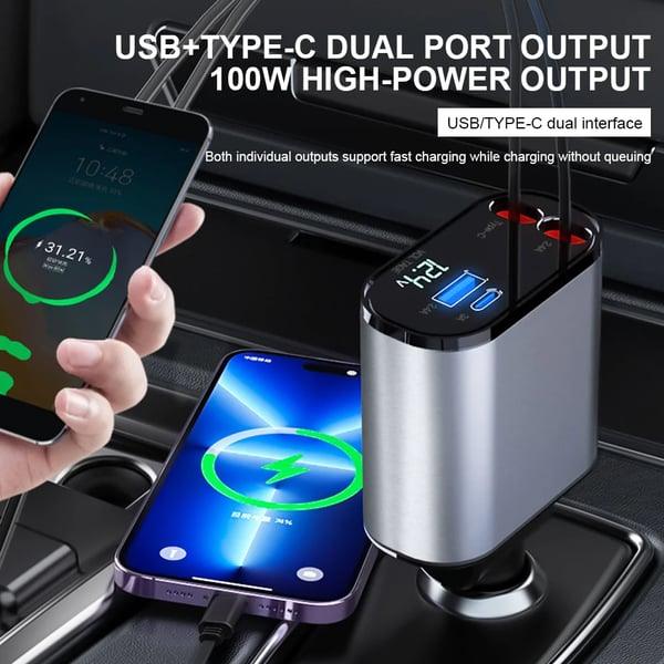Retractable Car Fast Charger - clarioy