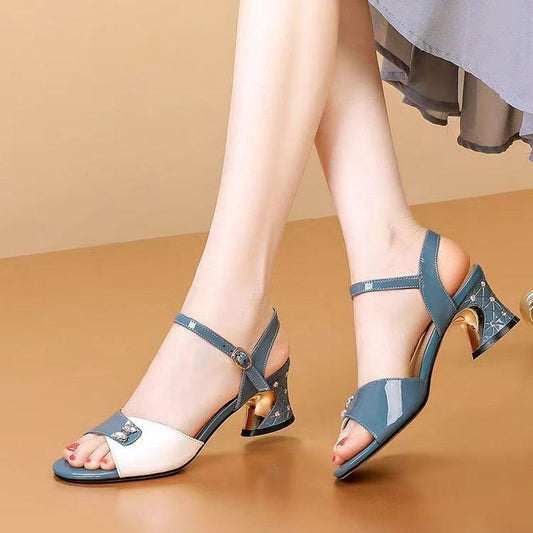 Women's Fashion Chunky Heel High Heels