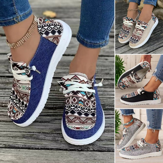 Women's Casual Ethnic Pattern Canvas Shoes