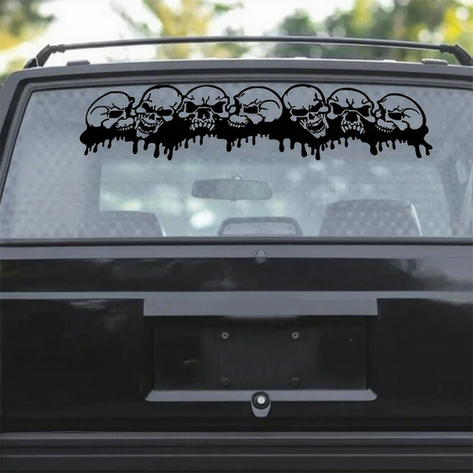 Waterproof Bleeding Skull Car Sticker