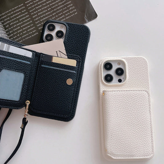 Practical Strap-Equipped Wallet Phone Case