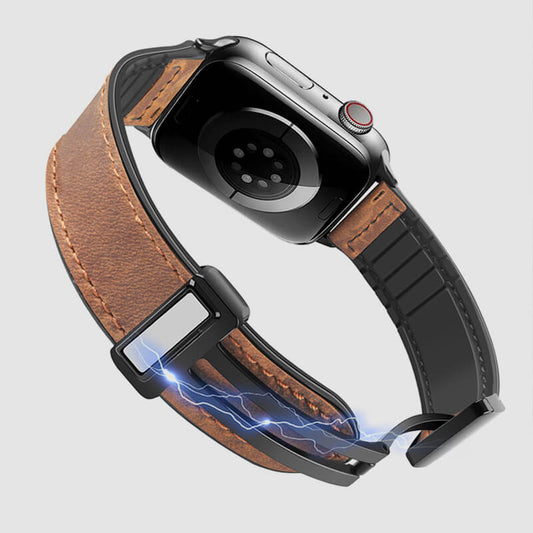 Repairable Silicone Leather Magnetic Buckle Strap