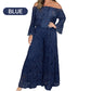Women's two-piece set: lace top + wide-leg trousers