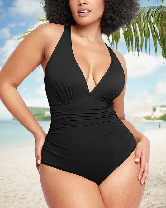 🔥👙Smart Sculpt Plunge Swimsuit Flatter Your Figure