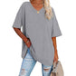 Last Day Sale 49%-Women's Casual Loose V-neck T-shirt