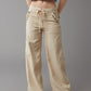 💥LAST DAY SALE 49% OFF!!🎁Linen-Blend Wide-Leg Cargo Pant