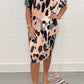 🔥2025 HOT SALE🔥 Round Neck Loose Casual Leopard Print Dress