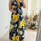 🔥New Hot Sales - 75% OFF😍Floral print sleeveless pleated elegant dress