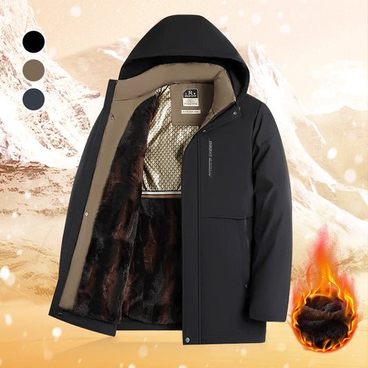 🔥Hot Sale🔥Men’s Thermal Hooded Parka Coat