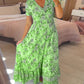 💥Lastday! Hurry up！！💥💃Hot Sale 49% OFF🔥 - Floral Print V-neck Dress