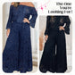 Women's two-piece set: lace top + wide-leg trousers