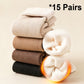 💖Women's Thickened Warm Solid Color Mid-Calf Socks
