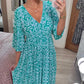 Bohemian Casual Print V-Neck Long Dress (Free Shipping)