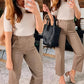 🔥2025 HOT SALE🔥Stretch Twill Cropped Wide Leg Pants | High Waist | Loose & Comfortable