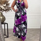 🔥New Hot Sales - 75% OFF😍Floral print sleeveless pleated elegant dress