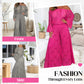 Women's two-piece set: lace top + wide-leg trousers