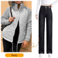🎁Weekend Casual Outfits☃️2025 New Women's Knit Patchwork Puffy Jacket+Jeans