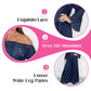 Women's two-piece set: lace top + wide-leg trousers