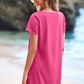 💕Last Day Promotion 49% OFF👗Women's Casual Square Neck Pocket Short Sleeve Dress with Pockets