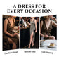 Woman’s Deep V-Neck Leopard Print Slit Dress