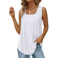 🔥Last Day Special Price £10.99!!🔥2025 Women's Square Neck Sleeveless Vest T-Shirt