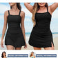 💥Buy 2 Get 10% Off🩱Women Vintage Tummy Control Two Piece Tankini Swimsuits