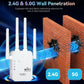 1200Mbps Dual Band (5GHz/2.4GHz) WiFi Signal Booster Extender📶