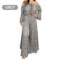 Women's two-piece set: lace top + wide-leg trousers