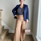 🥇Three lengths available🔥High Stretch High Waist Wide Leg Trousers