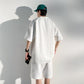 ✨Men's cotton Casual Loose Outfits Short  2 Pieces Suit👕