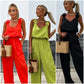 Women's Sleeveless Wide Leg Jumpsuit