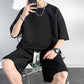✨Men's cotton Casual Loose Outfits Short  2 Pieces Suit👕