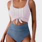 🔥2025 SUMMER 50% OFF🎁Ruched Tie-Knot Tummy Control One-Piece Swimsuit