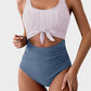🔥2025 SUMMER 50% OFF🎁Ruched Tie-Knot Tummy Control One-Piece Swimsuit