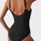 🔥2025 SUMMER 50% OFF🎁Ruched Tie-Knot Tummy Control One-Piece Swimsuit