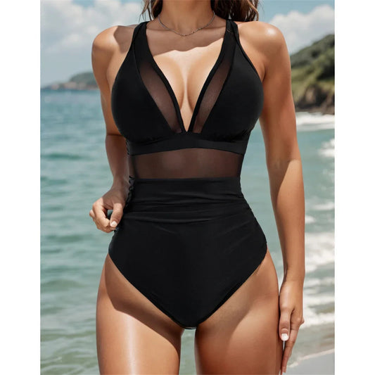 🌷 Meet Summer-50% OFF🏝️Mesh Tummy Control Swimsuit