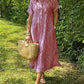 🔥Striped Lapel Button Down Shirt Dress | With Functional Pockets