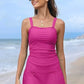 💥Buy 2 Get 10% Off🩱Women Vintage Tummy Control Two Piece Tankini Swimsuits