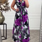 🔥New Hot Sales - 75% OFF😍Floral print sleeveless pleated elegant dress