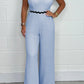 Women's Wavey Trim Spaghetti Strap Jumpsuit