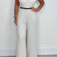 Women's Wavey Trim Spaghetti Strap Jumpsuit