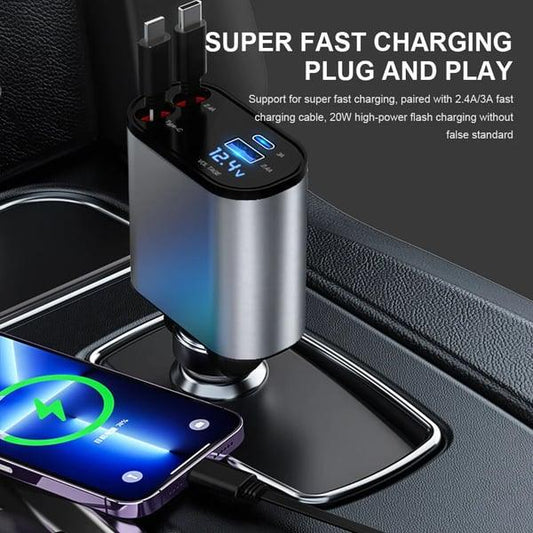 Retractable Car Fast Charger - clarioy