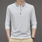 🎉New Arrival🔥Men's Business Casual Solid Color Lapel Base T-shirt