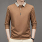 🎉New Arrival🔥Men's Business Casual Solid Color Lapel Base T-shirt