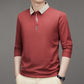 🎉New Arrival🔥Men's Business Casual Solid Color Lapel Base T-shirt