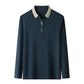🎉New Arrival🔥Men's Business Casual Solid Color Lapel Base T-shirt