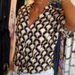 💖Short-Sleeved V-Neck Printed Casual Top